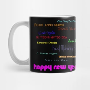 Happy New Year in Many Languages Mug